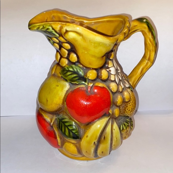 Relpo Accents Vintage Relpo Ceramic Fruit Pitcher Harvest Poshmark